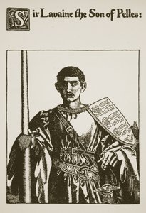 Sir Lavaine il figlio di Pelles, illustrazione da 